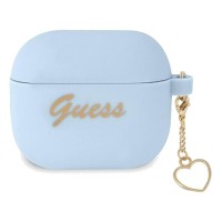 Θήκη Σιλικόνης Guess Charm Collection για AirPods 3 Μπλέ