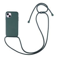 Θήκη Σιλικόνης με Κορδόνι CarryHang Sonique Apple iPhone 14 Πράσινο Σκούρο