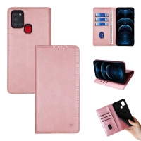 Θήκη Πορτοφόλι Vintage Magnet Wallet Sonique Samsung Galaxy A21s Ροζ Χρυσό