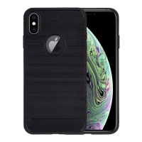 Θήκη Σιλικόνης Sonique Carbon Brushed Apple iPhone XS MAX Μαύρο