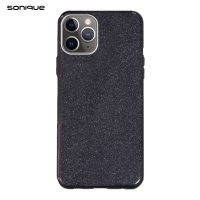 Θήκη Σιλικόνης Sonique Shiny Apple iPhone 11 Pro Max Μαύρο
