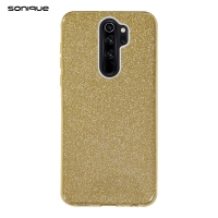 Θήκη Σιλικόνης Sonique Shiny Xiaomi Redmi Note 8 Pro Χρυσό