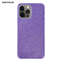 Θήκη Σιλικόνης Sonique Shiny Apple iPhone 12 Pro Max Μωβ