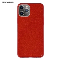 Θήκη Σιλικόνης Sonique Shiny Apple iPhone 11 Pro Max Κόκκινο