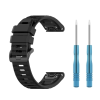 Λουράκι Σιλικόνης Stripe Band Sonique για Garmin Fenix 5/5 Plus/6/6 Pro/7/Sapphire/EPIX gen2/Descent G1/forerunner 935/945/955 Μαύρο