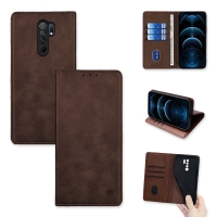 Θήκη Πορτοφόλι Vintage Magnet Wallet Sonique Xiaomi Redmi 9 Καφέ