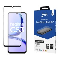 3MK HardGlass Max Lite Full Screen Realme C51 / Realme C53 / Realme Note 50 4G Μαύρο