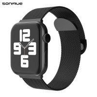 Λουράκι Stainless Steel Milanese Classic Sonique για Apple Watch (42/44/45/49MM) Μαύρο