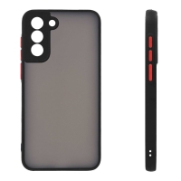 Θήκη Σιλικόνης Color Button Bumper Sonique Samsung Galaxy S21 FE Μαύρο