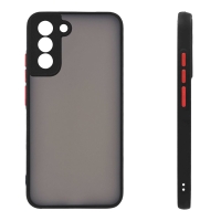 Θήκη Σιλικόνης Color Button Bumper Sonique Samsung Galaxy S22 Μαύρο