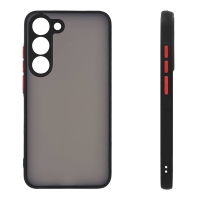 Θήκη Σιλικόνης Color Button Bumper Sonique Samsung Galaxy S23 Μαύρο