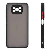 Θήκη Σιλικόνης Color Button Bumper Sonique Xiaomi Poco X3 NFC / Poco X3 Pro Μαύρο