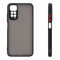 Θήκη Σιλικόνης Color Button Bumper Sonique Xiaomi Redmi Note 11 Pro 4G/5G / Redmi Note 12 Pro 4G Μαύρο