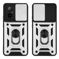 Θήκη Ring Armor CamPro Sonique Realme C67 4G Ασημί