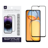 Hardy Glass Sonique Premium Series HD Full Cover 9H Xiaomi Redmi 13C 4G / Redmi 13C 5G / Poco C65 4G Μαύρο