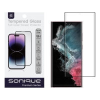 Curvy Glass Sonique Premium Series HD Full Cover 9H (fingerprint unlock) Samsung Galaxy S22 Ultra Μαύρο
