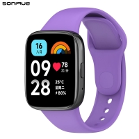 Λουράκι Σιλικόνης Sonique Color για Xiaomi Redmi Watch 3 Active Λιλά