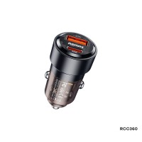 Φορτιστής Αυτοκινήτου REMAX Walking Series RCC360 75W PD+QC|1C+1A|3A Μαύρο