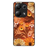 Θήκη Sonique 3D Flower Series για Xiaomi Redmi Note 13 Pro 4G / Poco M6 Pro 4G / Redmi Note 14S Πορτοκαλί