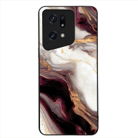 Θήκη Sonique Marble Series για Oppo Find X5 Pro 5G Μπορντώ