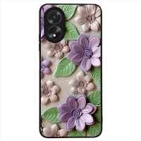 Θήκη Sonique 3D Flower Series για Oppo A38 Βιολετί