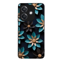 Θήκη Sonique 3D Flower Series για Oppo A40 Γαλάζιο