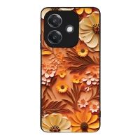 Θήκη Sonique 3D Flower Series για Oppo A40 Πορτοκαλί