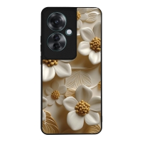 Θήκη Sonique 3D Flower Series για Oppo Reno11 F 5G Λευκό