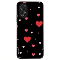 Θήκη Sonique Heart Series για Oppo A38 Μαύρο
