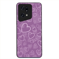 Θήκη Sonique Heart Series για Oppo Find X5 Pro 5G Βιολετί