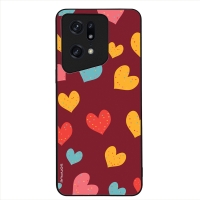 Θήκη Sonique Heart Series για Oppo Find X5 Pro 5G Μπορντώ