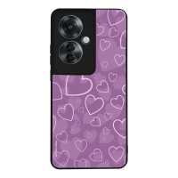 Θήκη Sonique Heart Series για Oppo Reno11 F 5G Βιολετί