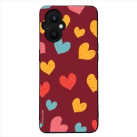 Θήκη Sonique Heart Series για Oppo Reno7 Lite 5G / Oppo Reno8 Lite 5G Μπορντώ
