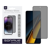 Privacy Glass Sonique Premium Series HD Full Cover 9H Xiaomi Poco X6 Pro 5G / Poco X7 Pro 5G Μαύρο
