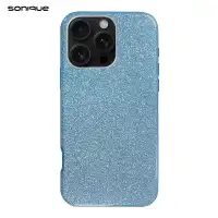 Θήκη Σιλικόνης Sonique Shiny Apple iPhone 16 Pro Max Γαλάζιο