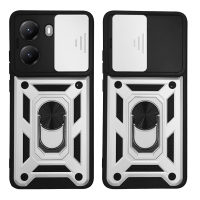 Θήκη Ring Armor CamPro Sonique για Xiaomi Poco X7 Pro 5G Ασημί