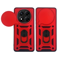 Θήκη Ring Armor CamPro Sonique για Xiaomi Redmi Note 14 Pro 4G Κόκκινο