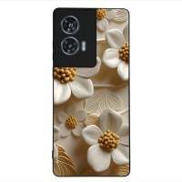 Θήκη Sonique 3D Flower Series για Motorola Edge 50 Fusion 5G Λευκό