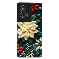 Θήκη Sonique 3D Flower Series για Motorola Edge 50 Fusion 5G Πράσινο