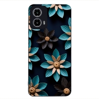 Θήκη Sonique 3D Flower Series για Motorola Moto G34 5G Γαλάζιο
