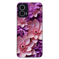 Θήκη Sonique 3D Flower Series για Motorola Moto G34 5G Ροζ