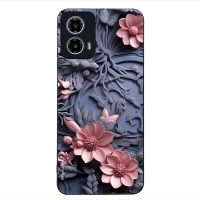 Θήκη Sonique 3D Flower Series για Motorola Moto G34 5G Ροζ 02