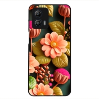 Θήκη Sonique 3D Flower Series για Motorola Moto G53 5G Σομόν