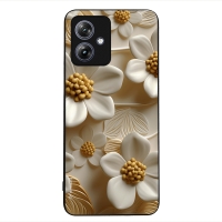 Θήκη Sonique 3D Flower Series για Motorola Moto G54 5G / Moto G54 5G Power Λευκό