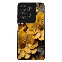 Θήκη Sonique 3D Flower Series για Motorola Moto G75 5G Κίτρινο