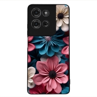 Θήκη Sonique 3D Flower Series για Motorola Moto G75 5G Ροζ 01