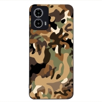 Θήκη Sonique Camouflage Army Series για Motorola Moto G34 5G Καφέ