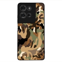 Θήκη Sonique Camouflage Army Series για Motorola Moto G75 5G Καφέ