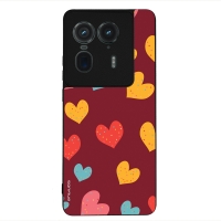 Θήκη Sonique Heart Series για Motorola Edge 50 Ultra Μπορντώ