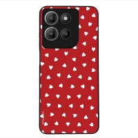 Θήκη Sonique Heart Series για Motorola Moto G15 4G / Moto G15 Power Κόκκινο